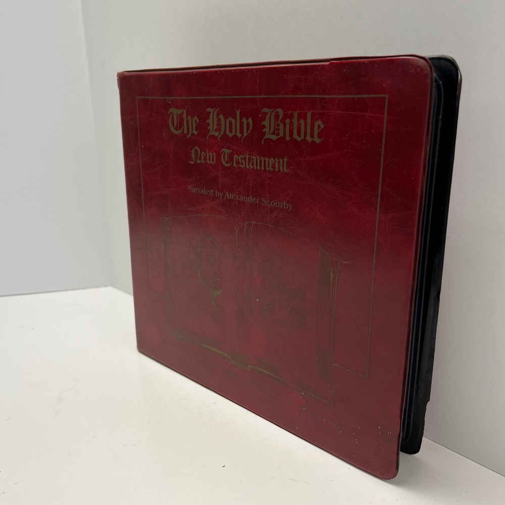 Alexander Scourby New Testament Audio Cassette Set KJV Red 12 Tapes Vintage 1984 - Picture 3 of 7